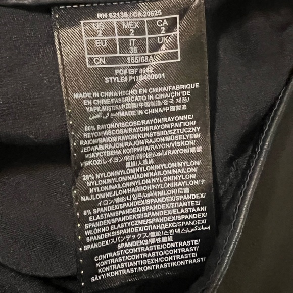 Guess Marciano Cassie Leather Black Leggings Size 4 - Picture 7 of 10